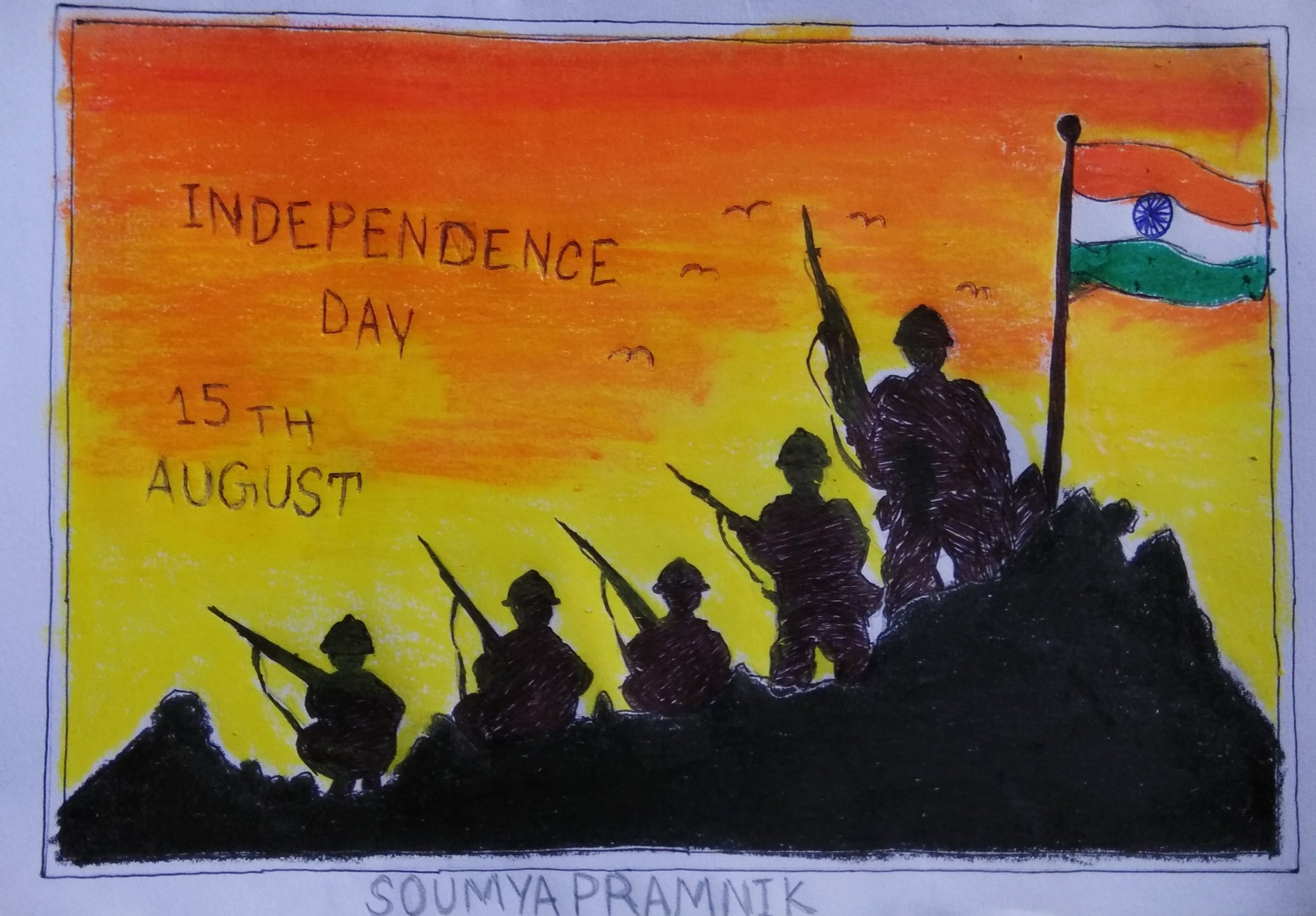 15 Th August Spacial Greeting Cards India NCC