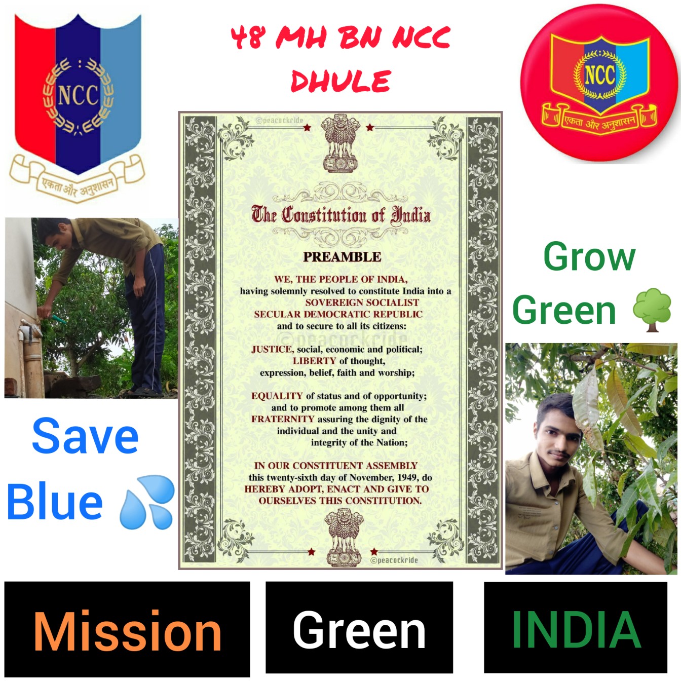 Digital Poster Preamble Of India India Ncc