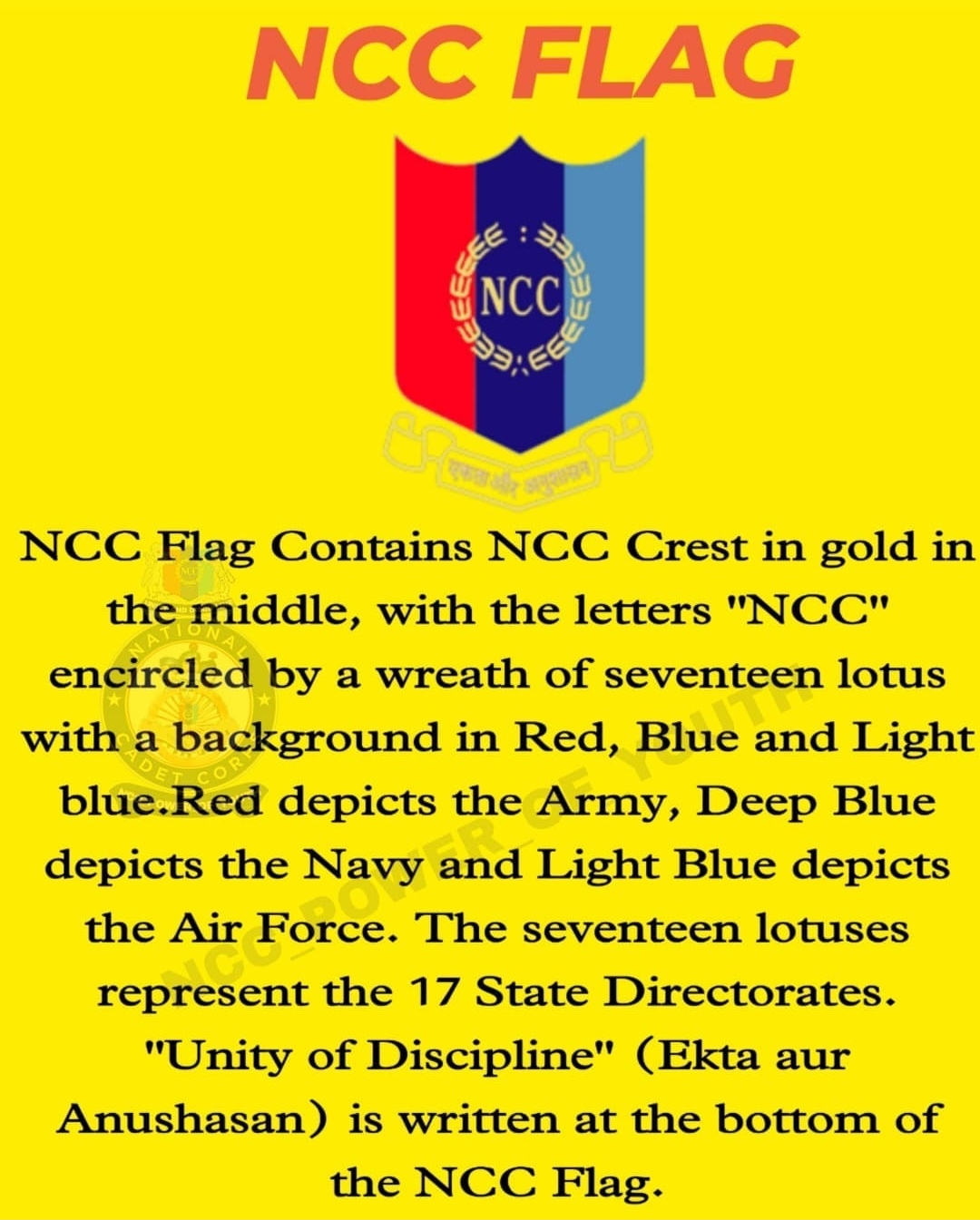 Ncc Proud Of Flag India Ncc