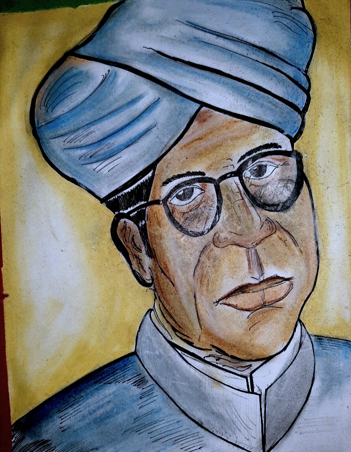 ArtStation - Pencil Portrait - Sarvepalli Radhakrishnan