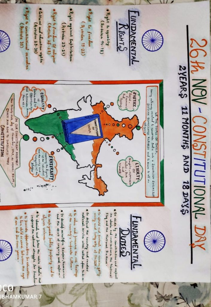 Best Indian Constitution Poster Drawing | How to Draw Constitution of India  Poster- National Law D… | Indian constitution, Indian constitution day,  Constitution day