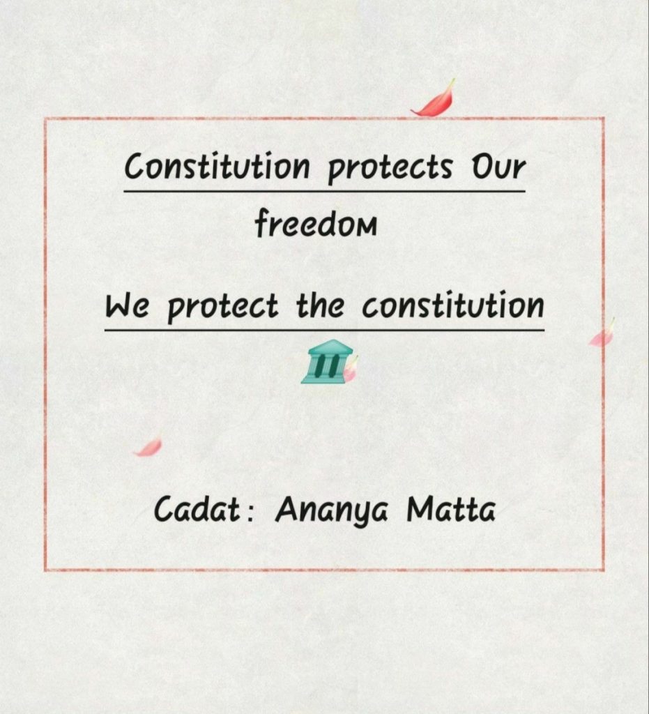 Slogan of Constitution Day – India NCC