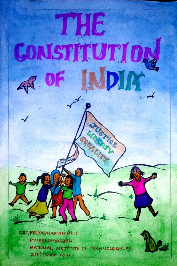 artcreationby_prats - Constitution Day, also known as National Law Day, is  celebrated in India on 26 November every year to commemorate the adoption  of the Constitution of India. On 26 November 1949,