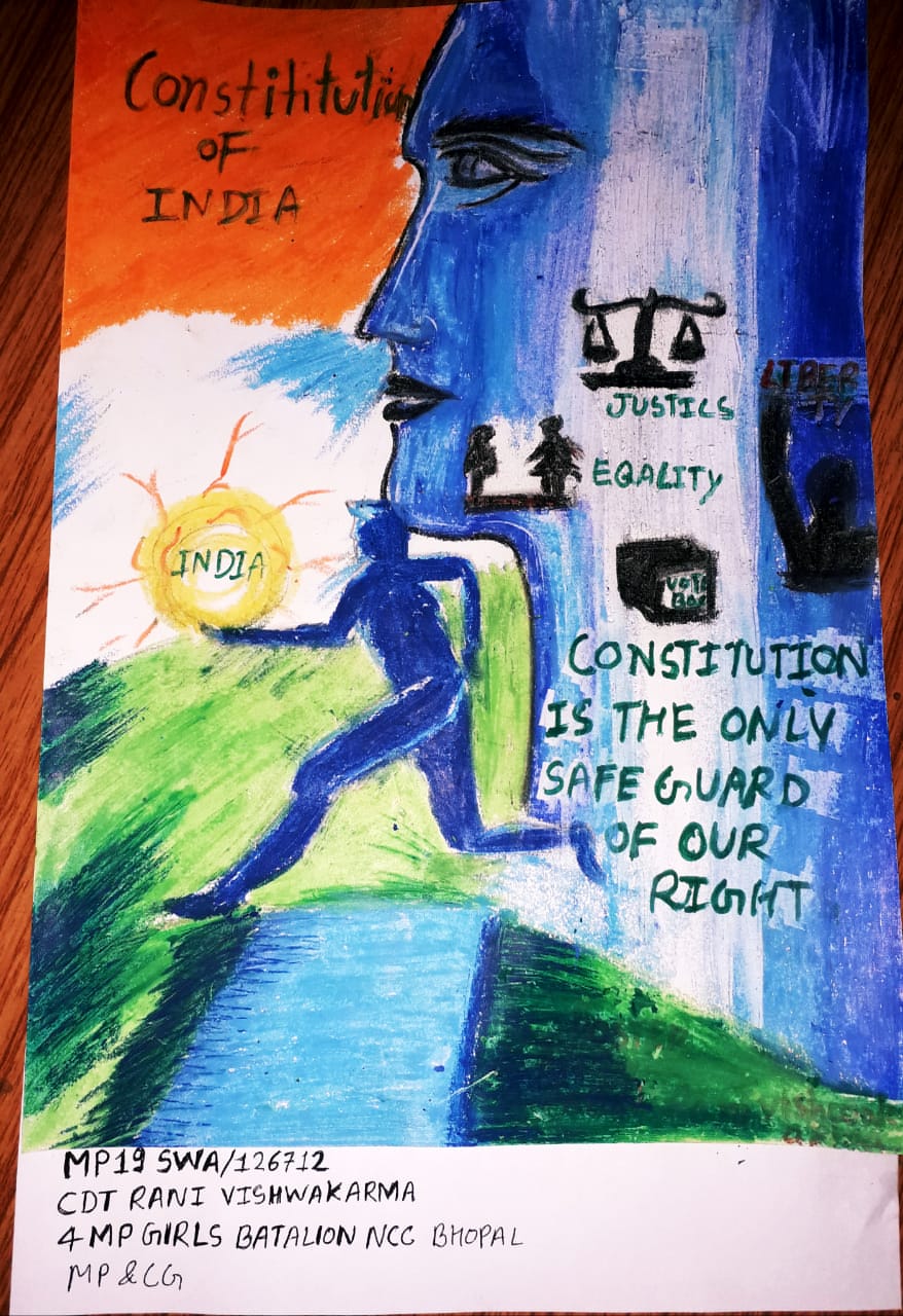 poster on constitution of India – India NCC