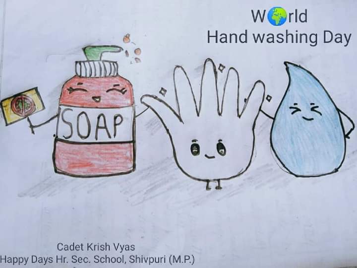 Global handwashing day concept with hand drawn globe cartoon 2 11374292  Vector Art at Vecteezy