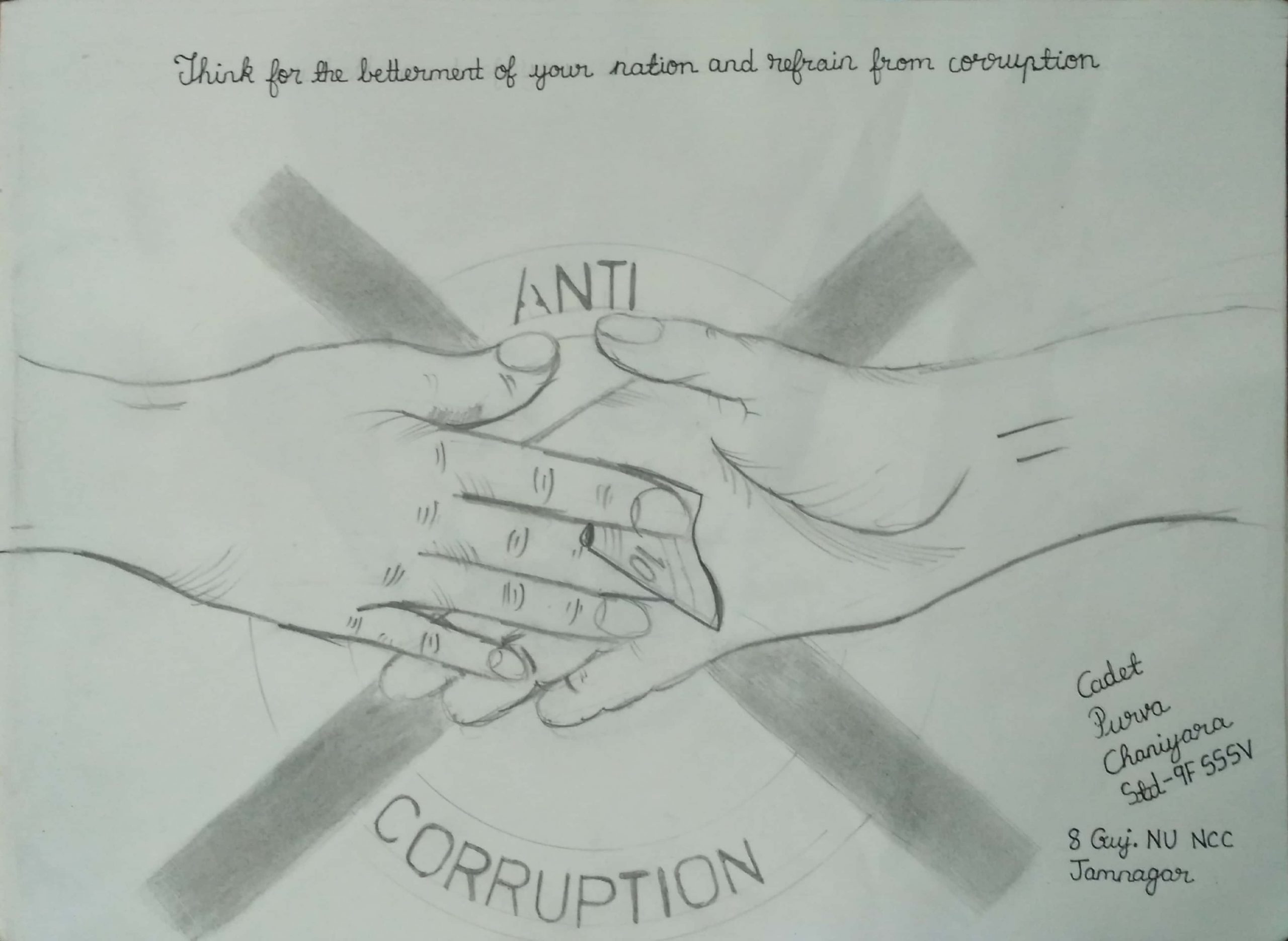 Painting topic Anti corruption