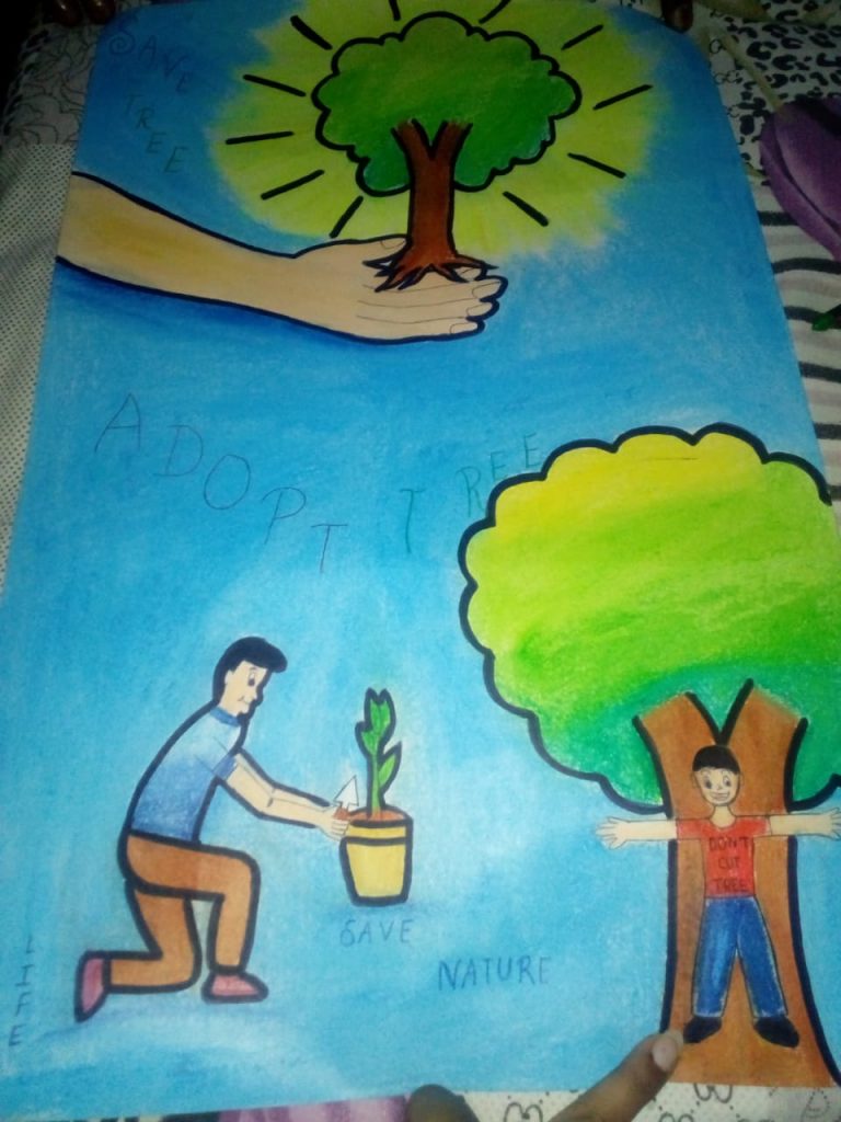 save nature drawing||environment pollution poster - YouTube