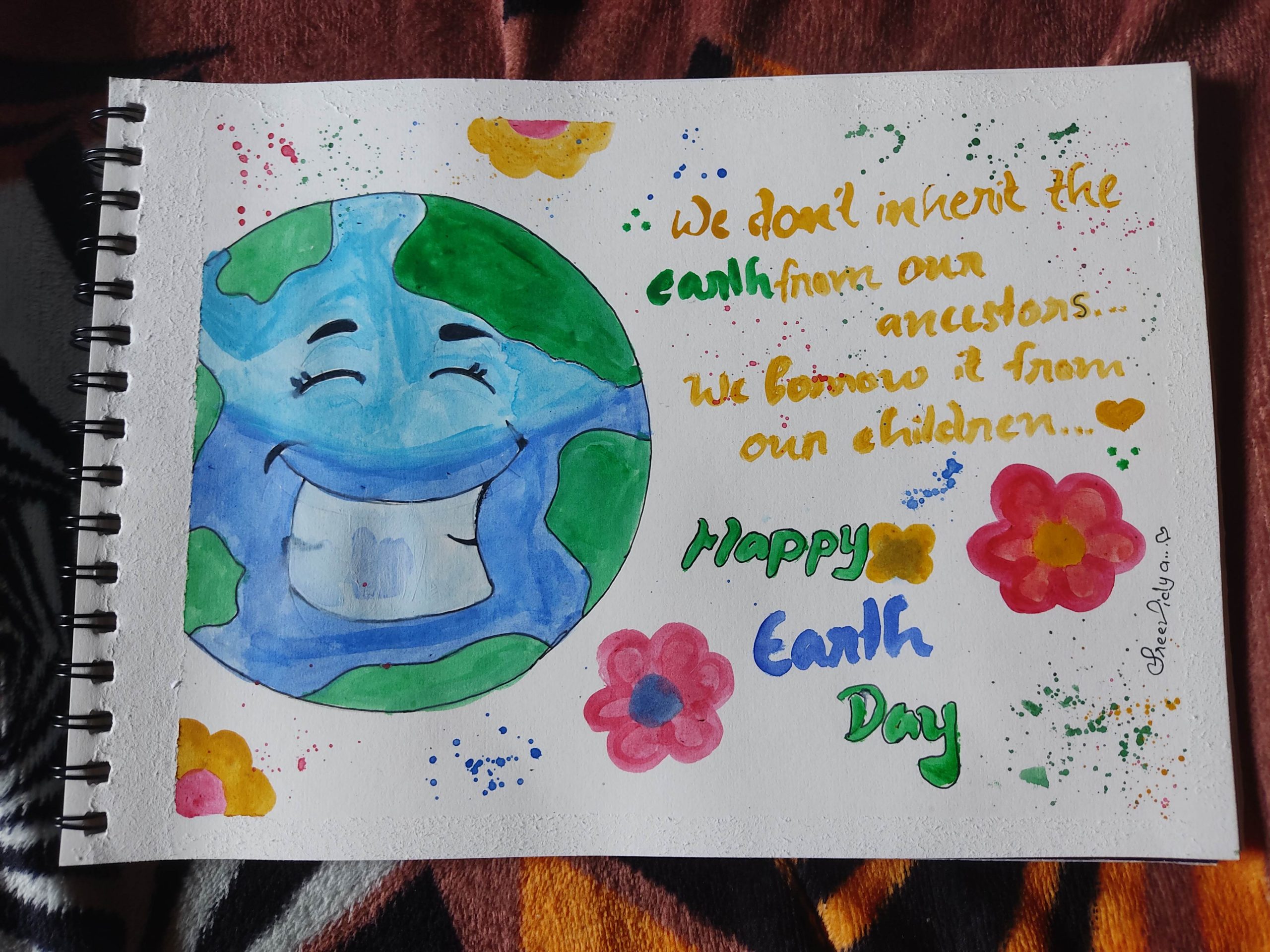 Respect Earth Slogan Poster Design Stock Illustration 2295935677 |  Shutterstock