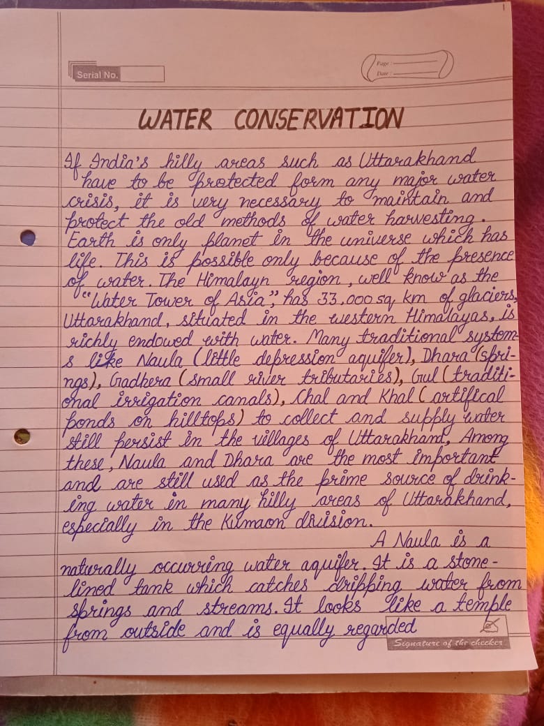 case study on water conservation in india