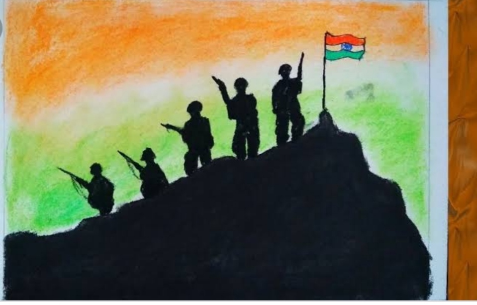 Pin by Anupama Panchal on Posters | Army drawing, Independence day drawing, Soldier  drawing