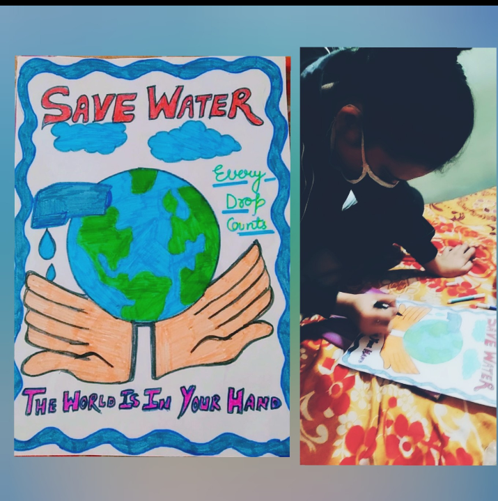 Poster making activity on ' SAVE WATER ' - Done by Grade 8 Students |  Instagram