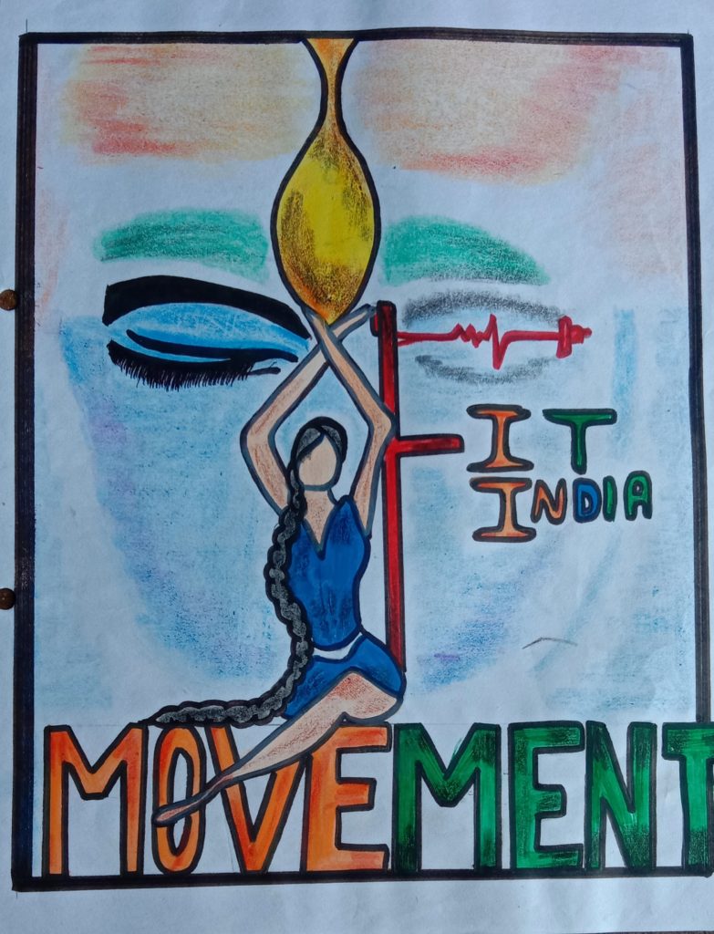 How to Draw Narendra Modi Fit India Movement poster Drawing / Fit India  Campaign Poster - YouTube