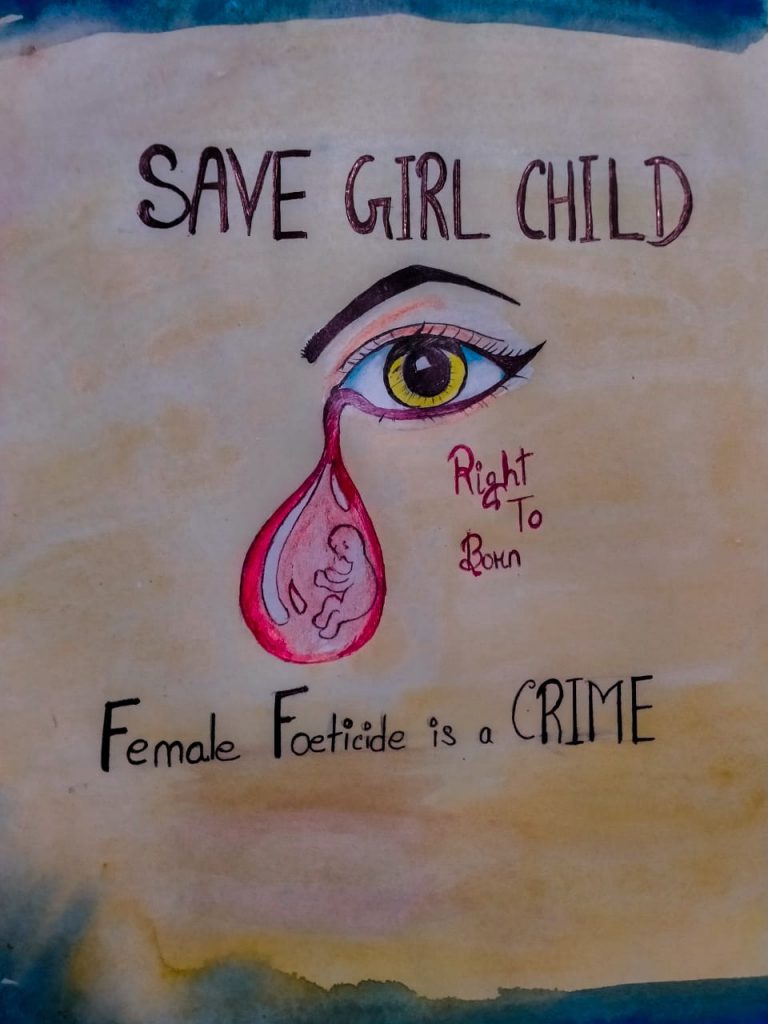 All India Painting Competition - Save the GIRL Child Successfully Completed