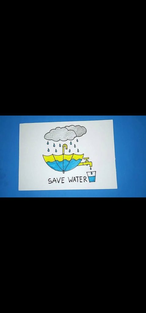 Very easy save water poster || Save water poster drawing. #savewater. | Save  water poster drawing, Poster drawing, Save water poster