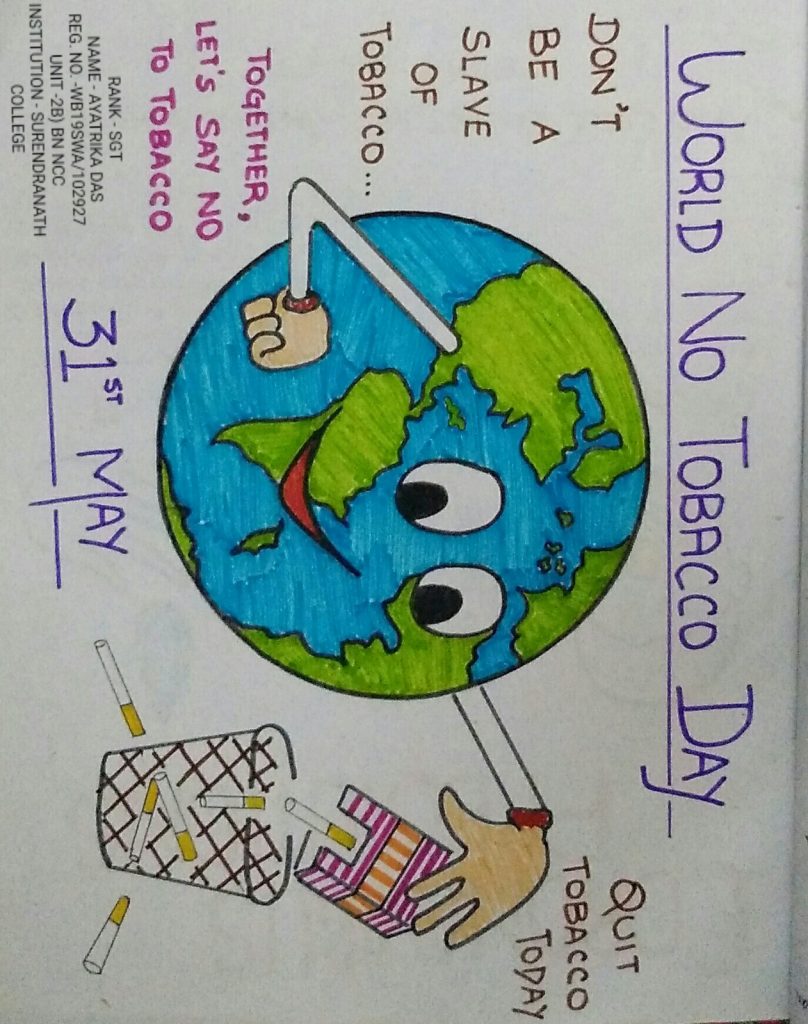 World No Tobacco Day Drawing / World No Tobacco Day Poster Drawing No / Anti  Tobacco Day Drawing - YouTube