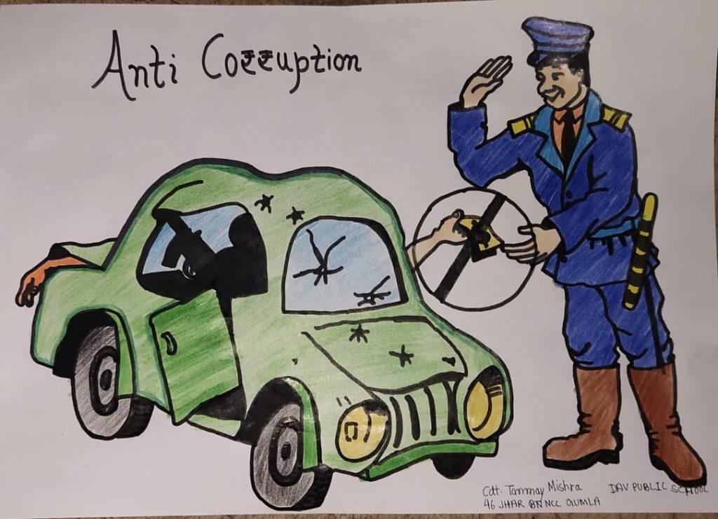 corruption drawing