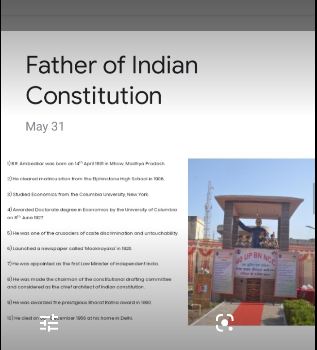 prepare a case study on father of indian constitution