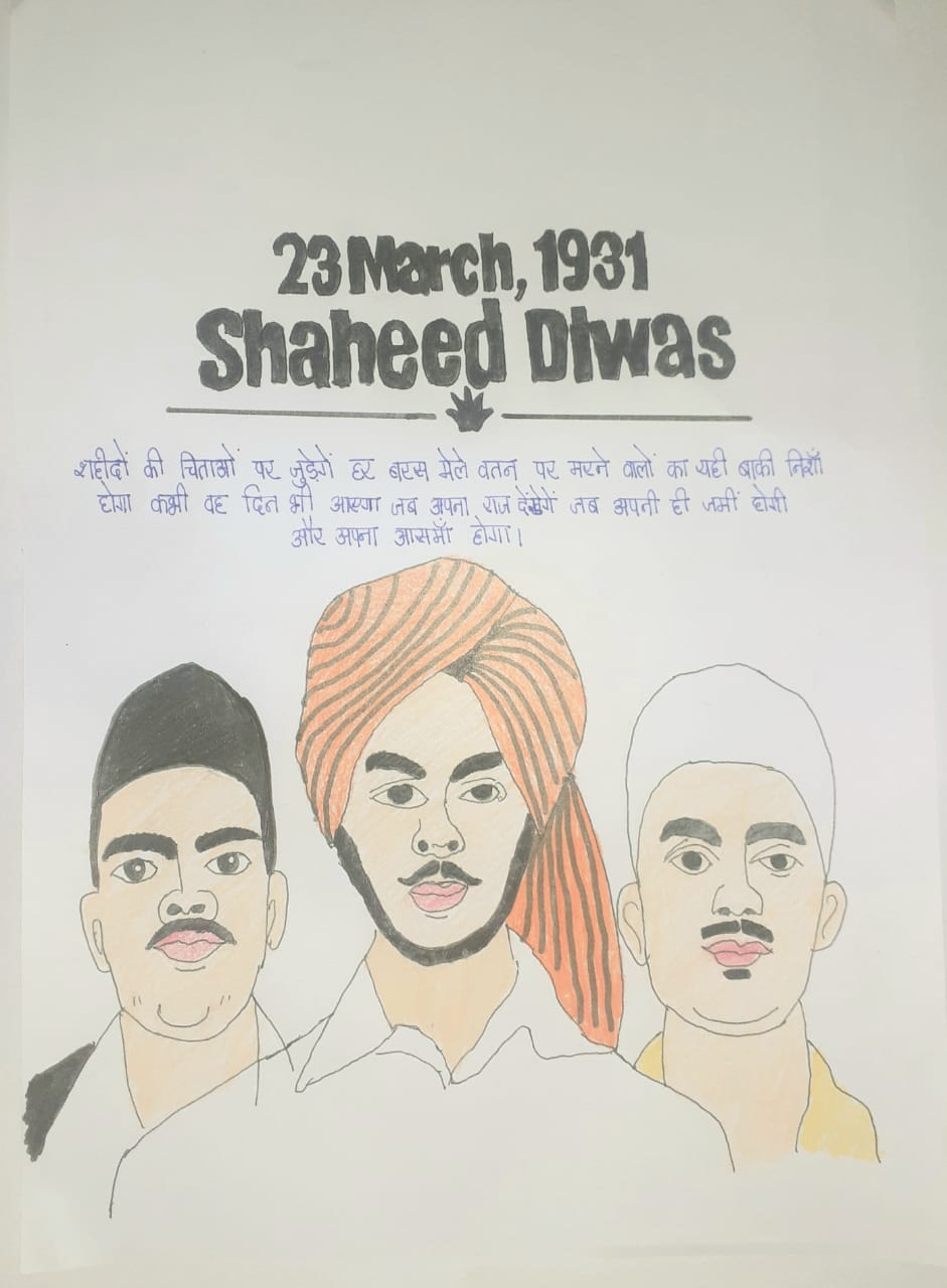 Poster On Saheed Diwas – India NCC