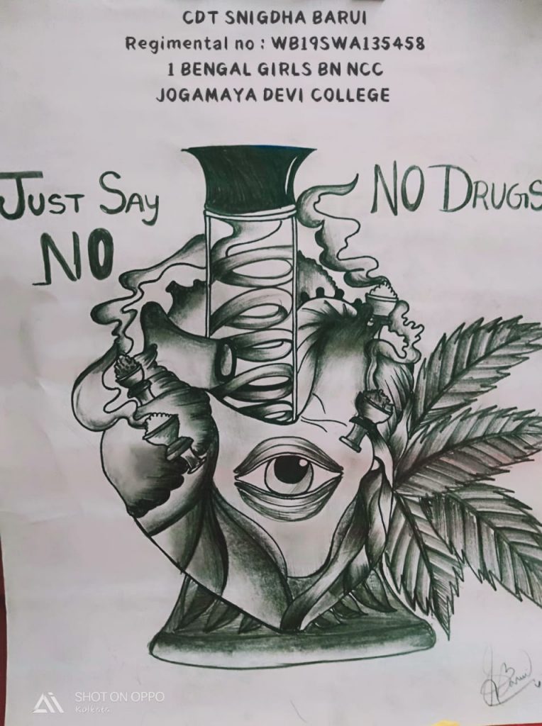 How to draw Say No to Drugs Drawing || poster making stop drugs use with  watercolors - YouTube