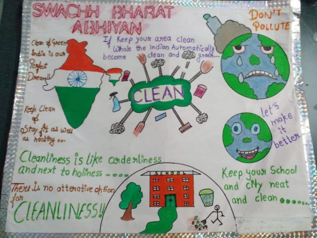 Clean India Green India Poster Drawing Easy / Swachh Bharat Abhiyan Poster  Drawing Step by Step - YouTube