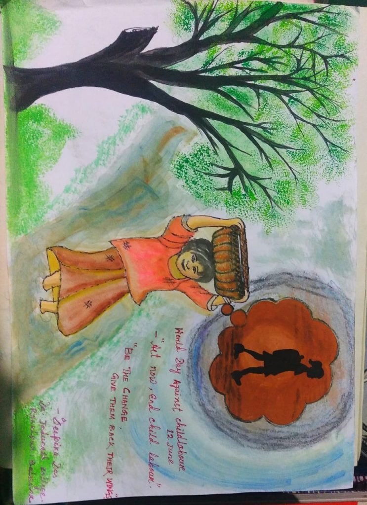 बेटी आद्या द्वारा राष्ट्रीय बालिका दिवस पर पोस्टर | mission shakti drawing  | - YouTube