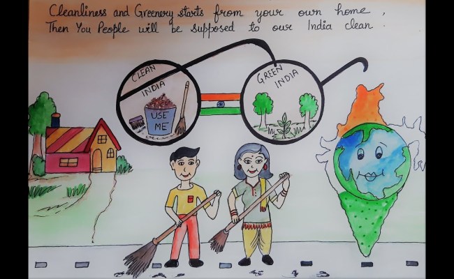 Swach Bharat poster making – India NCC