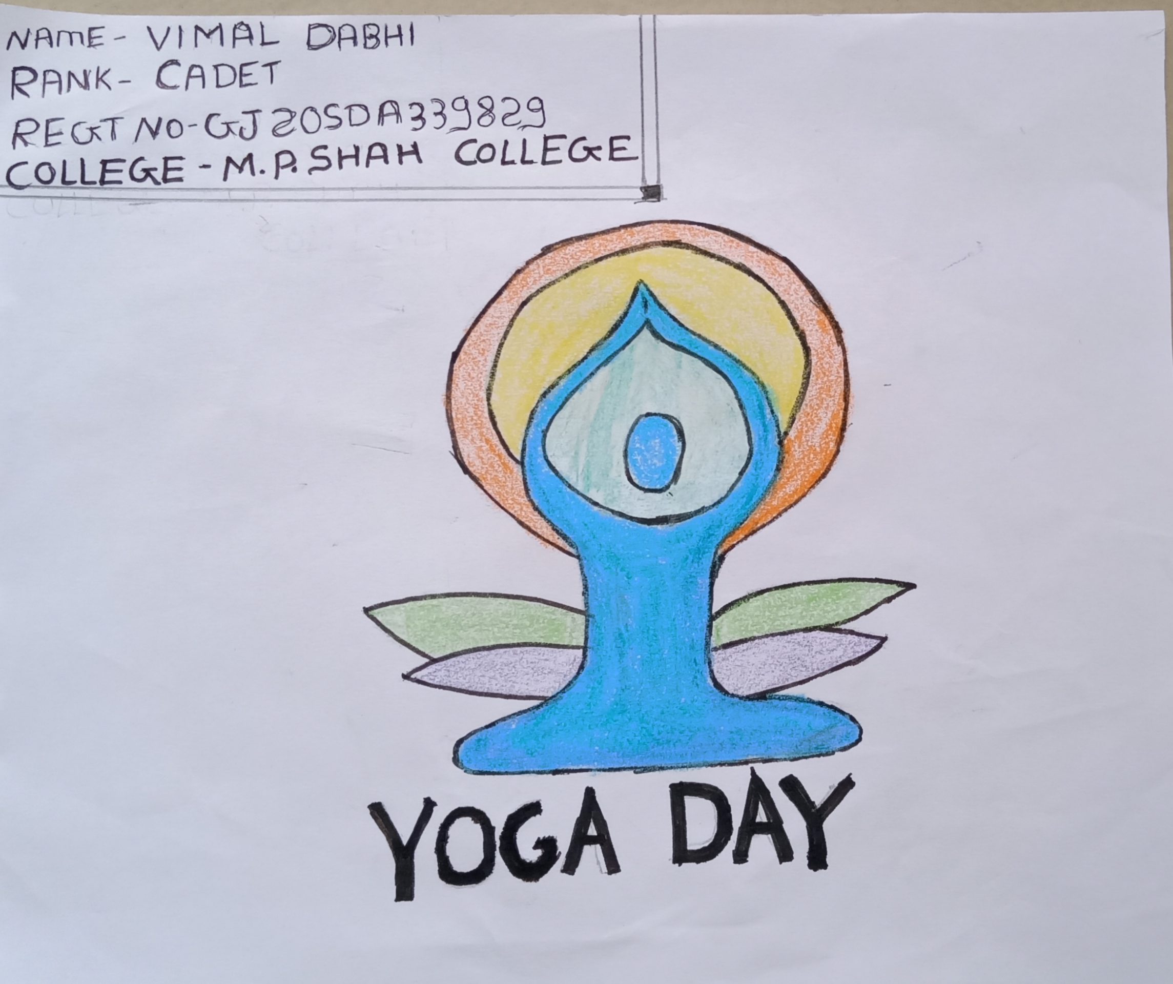 International yoga day posters – India NCC