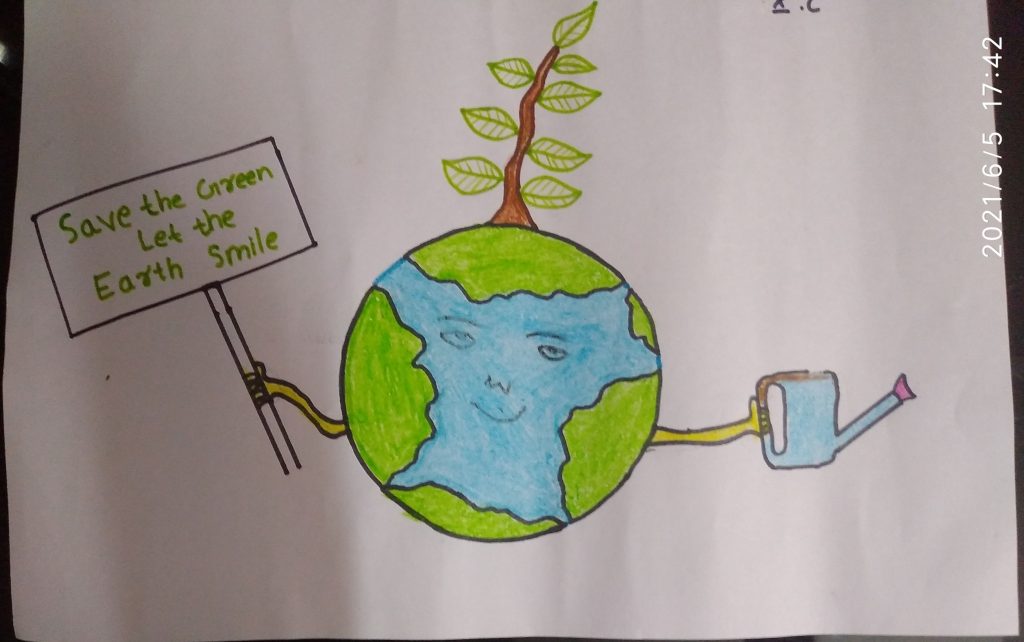 HOW TO WORLD EARTH DAY DRAWING STEP BY STEP/POSTER DRAWING ON EARTH DAY/SAVE  ENVIRONMENT POSTER | Earth day drawing, Poster drawing, World earth day