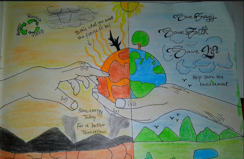 Earth day poster/save environment drawing/save nature drawing/save  environment save earth poster | Cute canvas paintings, Save earth posters, Earth  drawings