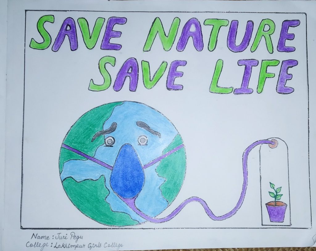 Save water save nature save life drawing for competition / How to draw save  water save life - YouTube