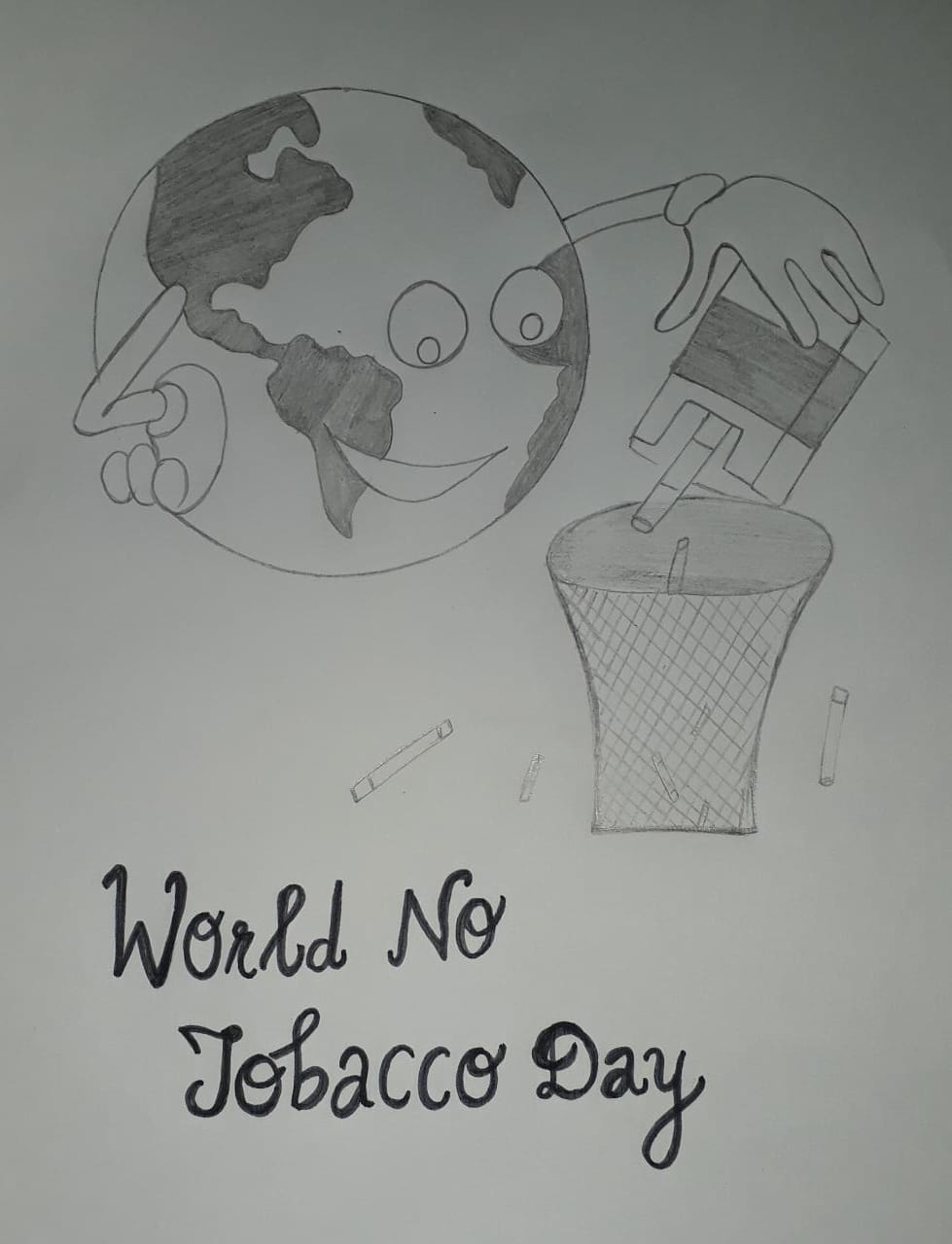 No Smoking Day Drawing / Anti Tobacco Day Poster / No Smoking Day Poster /  No Smoking Day Chart - YouTube