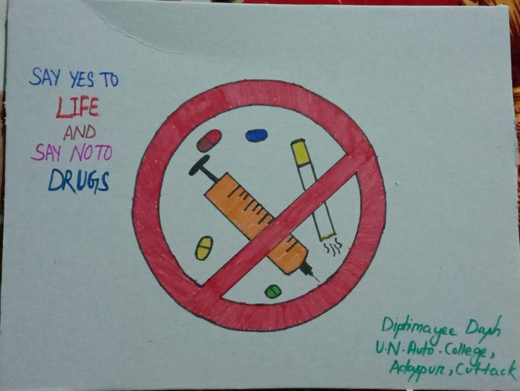 Poster anti-drugs – India NCC