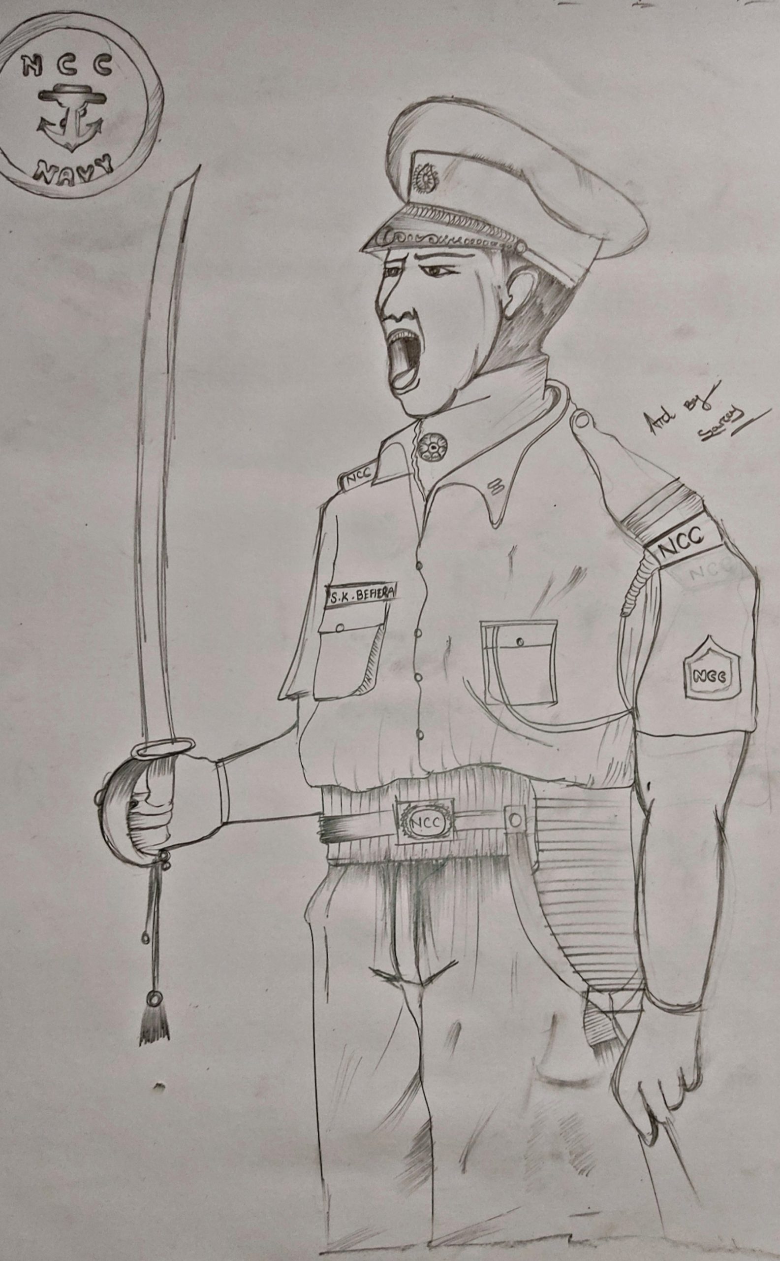 PEN DRAWING – India NCC