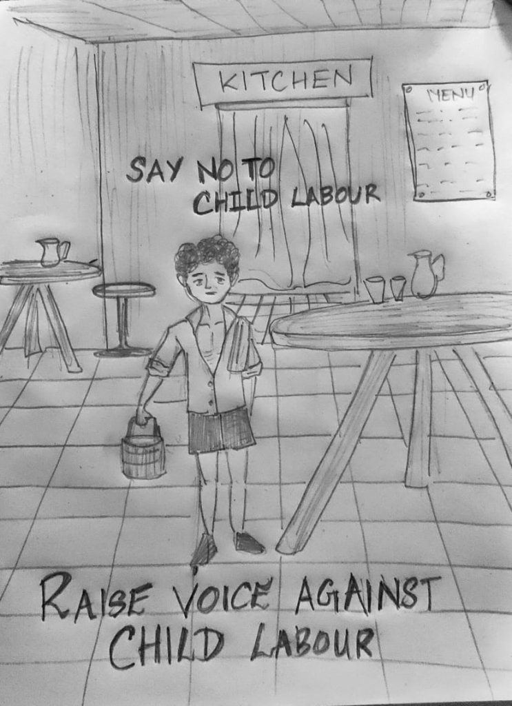 Amaresh AK Arts  on Twitter My new art work artwork drawing  ArtistOnTwitter No to child labour Yes to education Stop child labour   httpstco1IQnx4k3cA  X