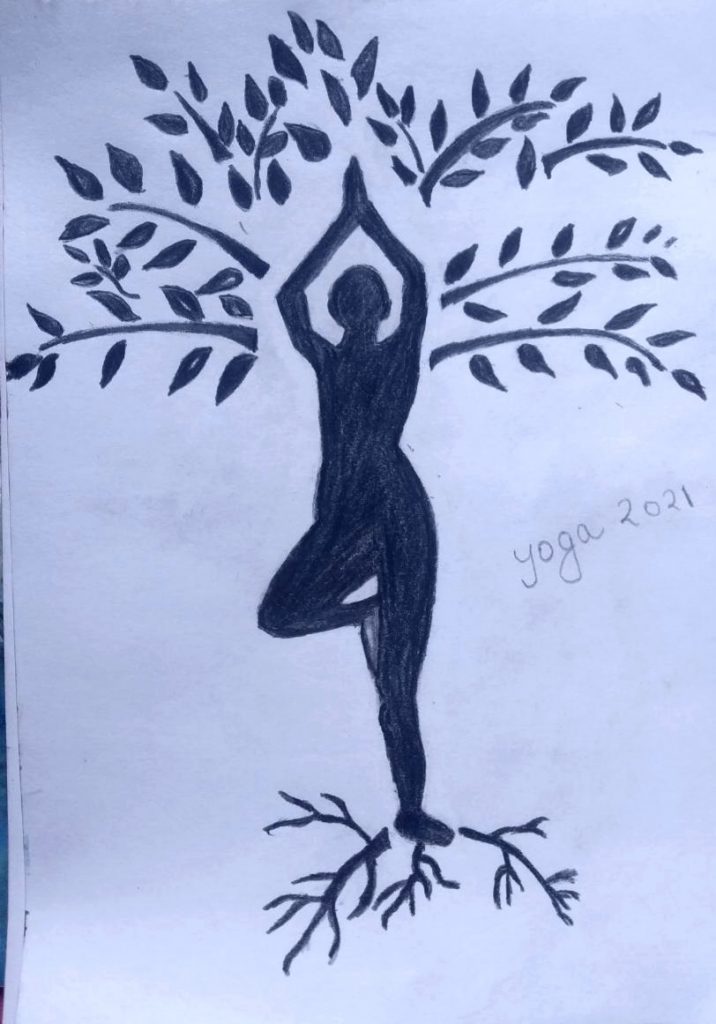 International Yoga Day Special Artwork - K4 Craft