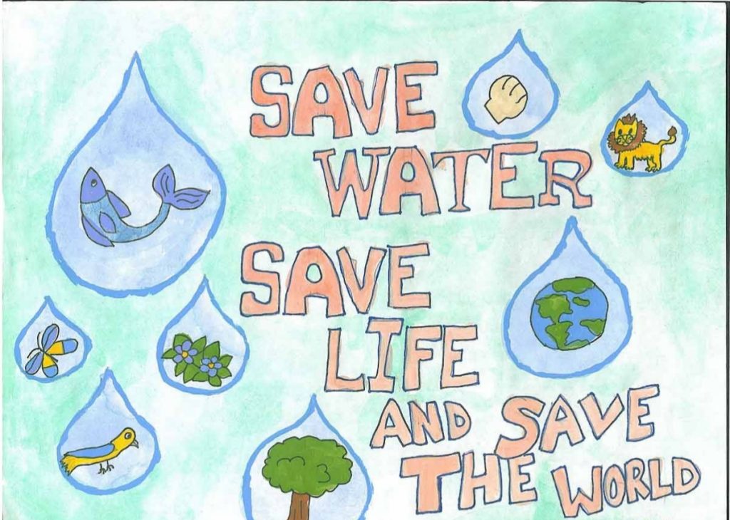 How to Draw Save Water Poster Color Drawing for kids – Robert Reilly