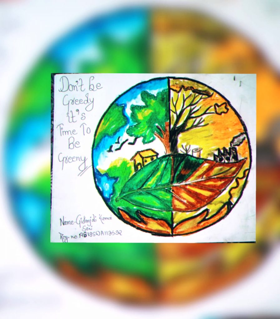 Earth Day Drawing | GO GREEN Drawing | Environmental Day Drawing |Go Green  Poster | save tree poster - YouTube