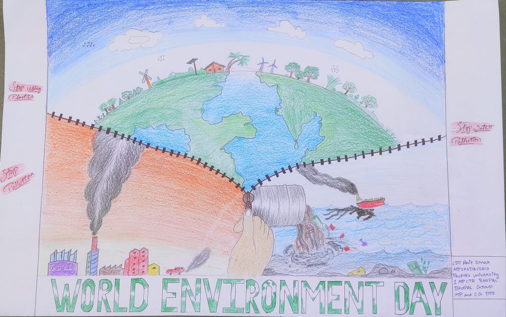 World Environment Day : Drawings made by students of Association Anou  Grandi - GRF TRUST