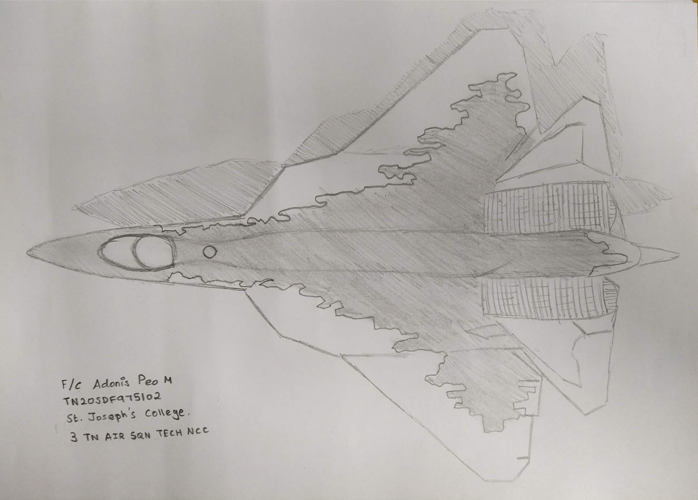How to Draw a Fighter Plane