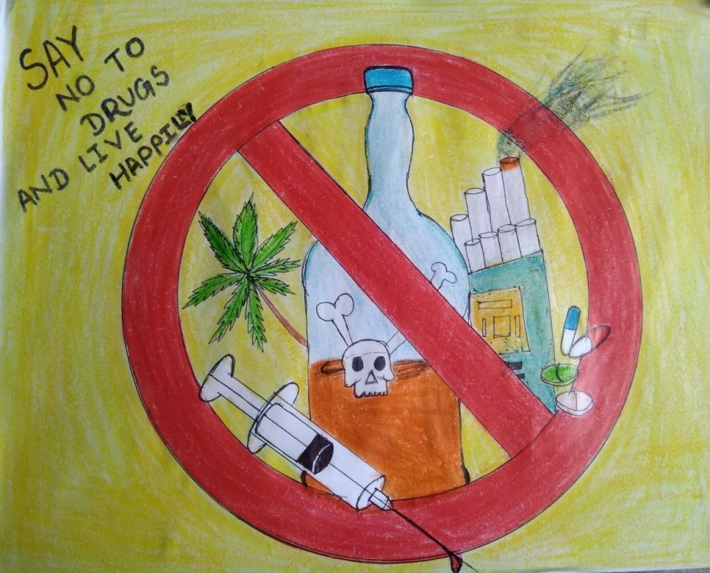 HOW TO DRAW TO STOP DRUG ABUSE/ NO SMOKING DAY POSTER[step by step]  /ANTI-SMOKING POSTER (BEGINNER) - YouTube