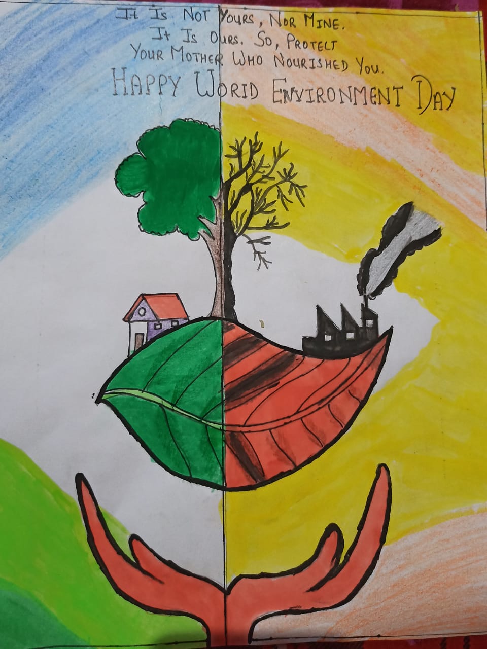 Poster on World Environment Day – India NCC-saigonsouth.com.vn