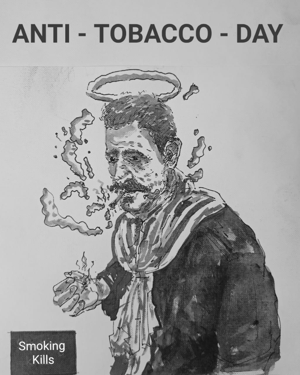 No Smoking Drawing | World No Tobacco Day poster | How to Draw Anti Tobacco  drawing | Stop Smoking - YouTube