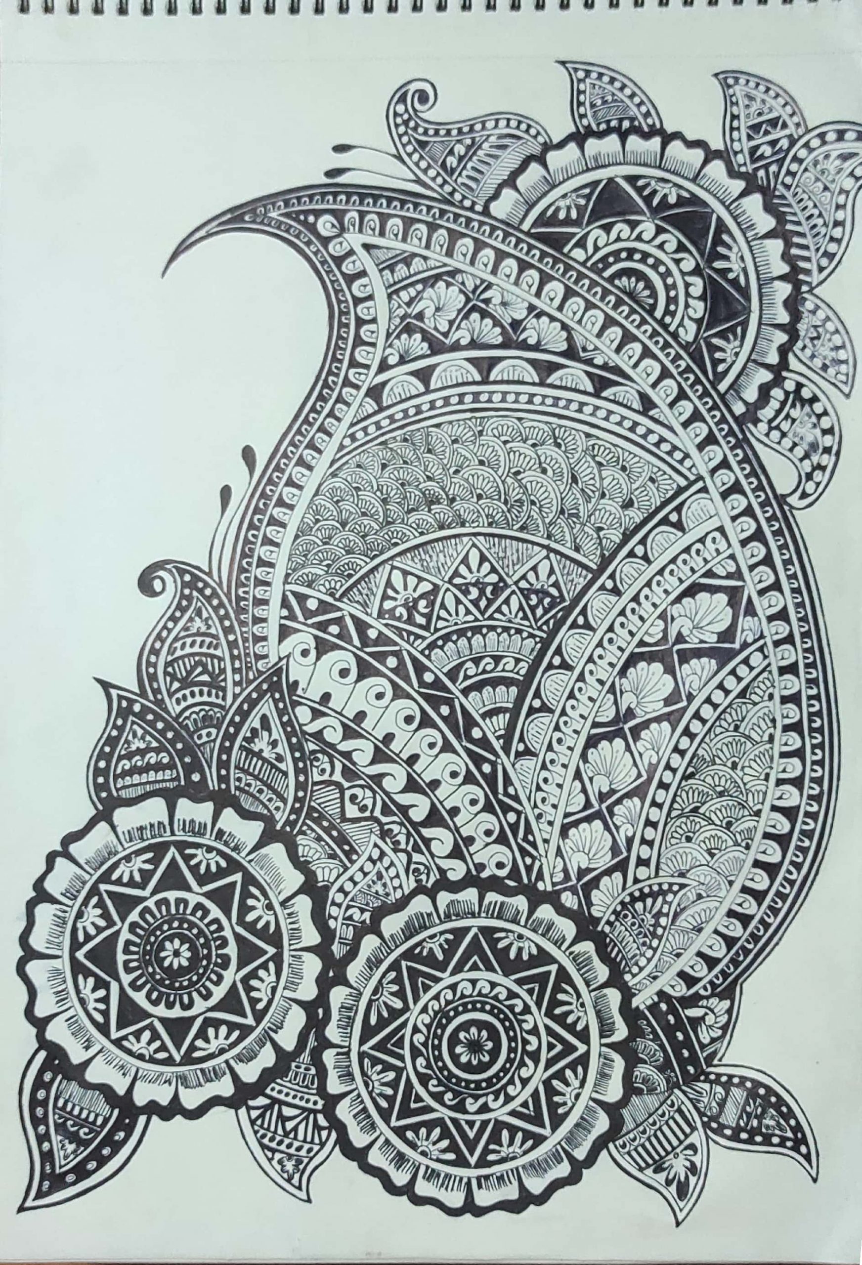 Music Art Pen Drawing – India NCC