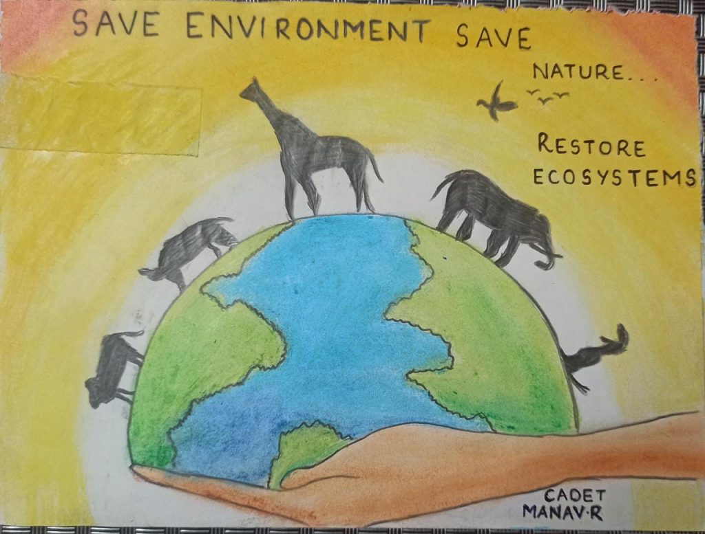 How to draw world environment day poster, Save nature drawing easy - YouTube