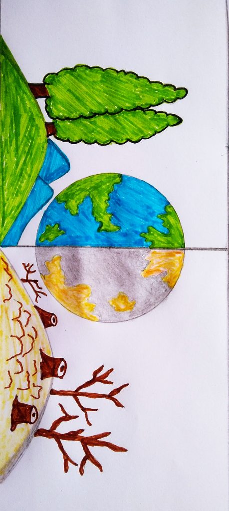 Save Earth Drawing Easy| How to draw save Earth poster drawing easy| environment  day drawing easy| - YouTube