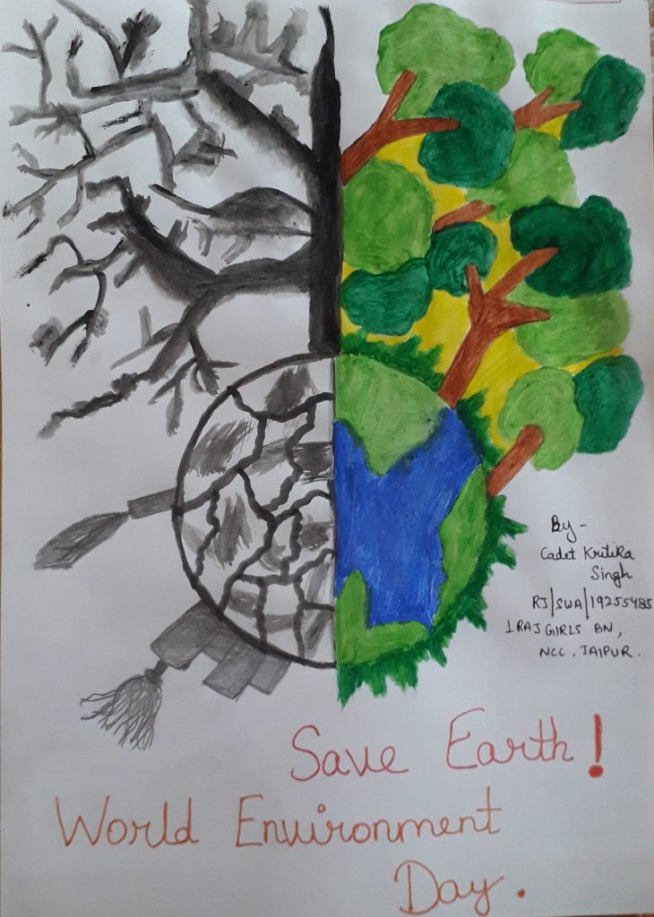 Poster on World Environment Day – India NCC