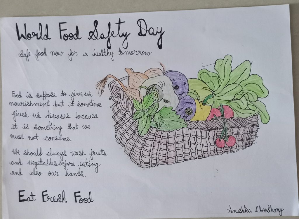 Poster on food safety day – India NCC