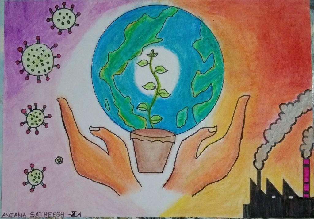 Earth day drawing / Mother Earth day drawing / Save environment drawing -  YouTube
