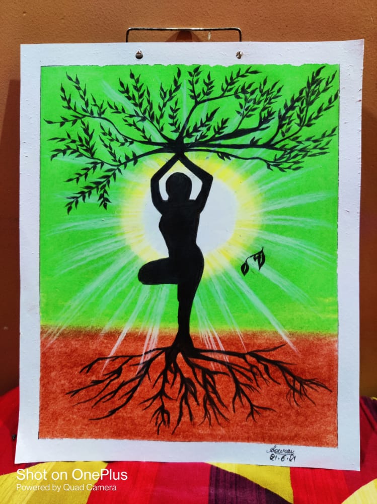 International Yoga Day Painting | My special Art on 