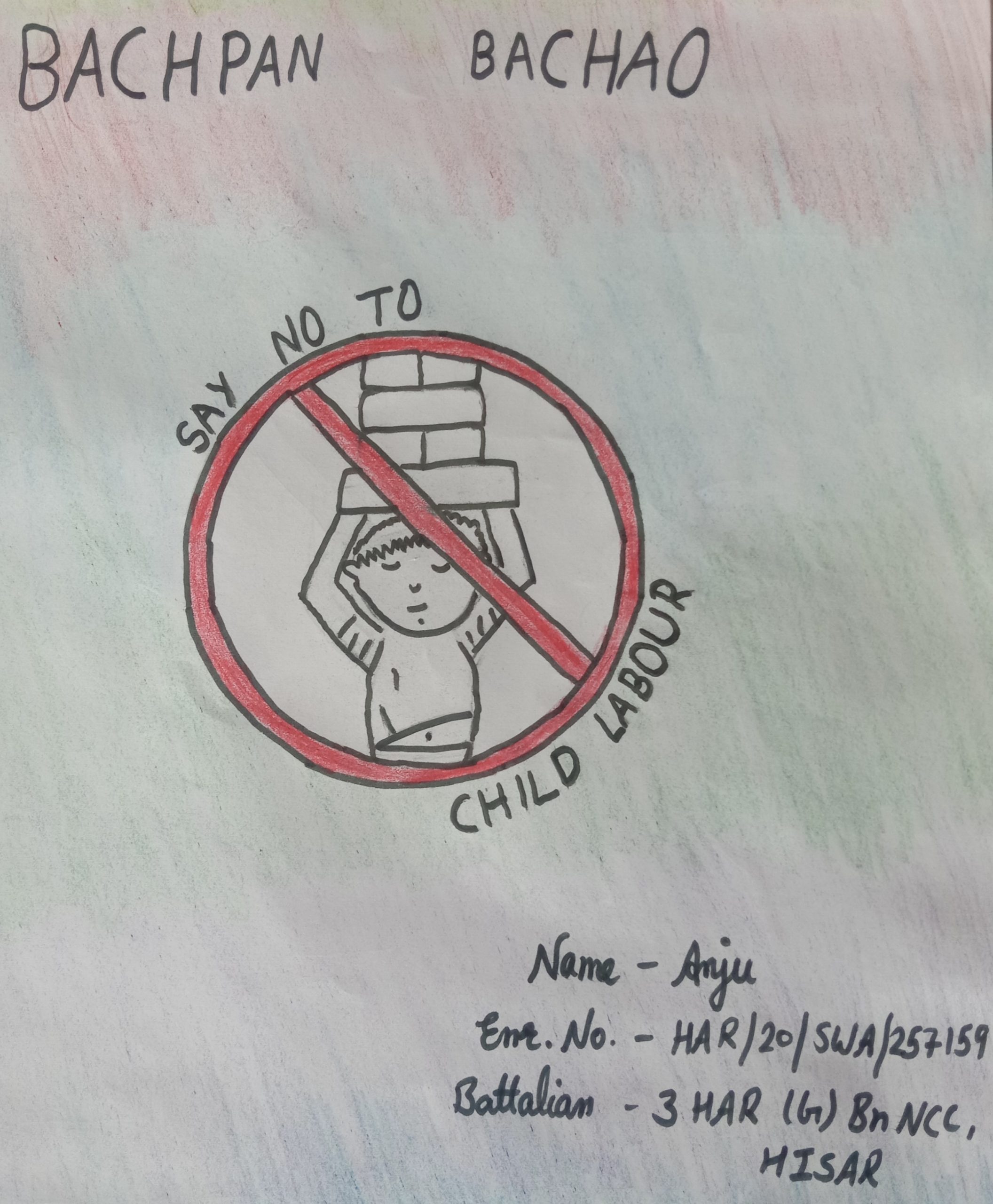 Stop Child Labour Poster Drawing